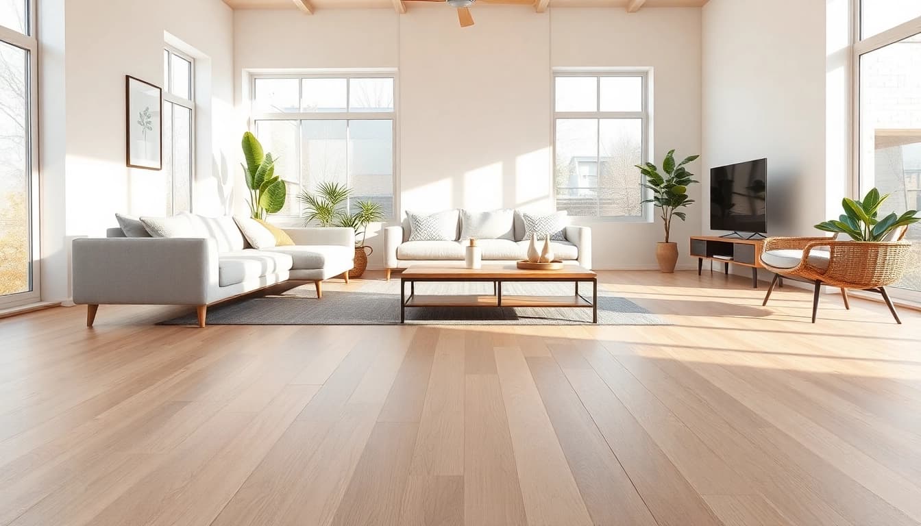 Transform your home with lvp flooring in a bright, modern living space.