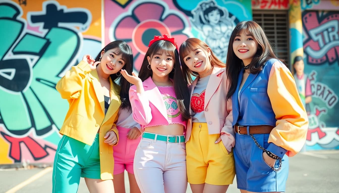 Captivating portrait of blackpink members Jisoo, Jennie, Rosé, and Lisa showcasing their unique styles.