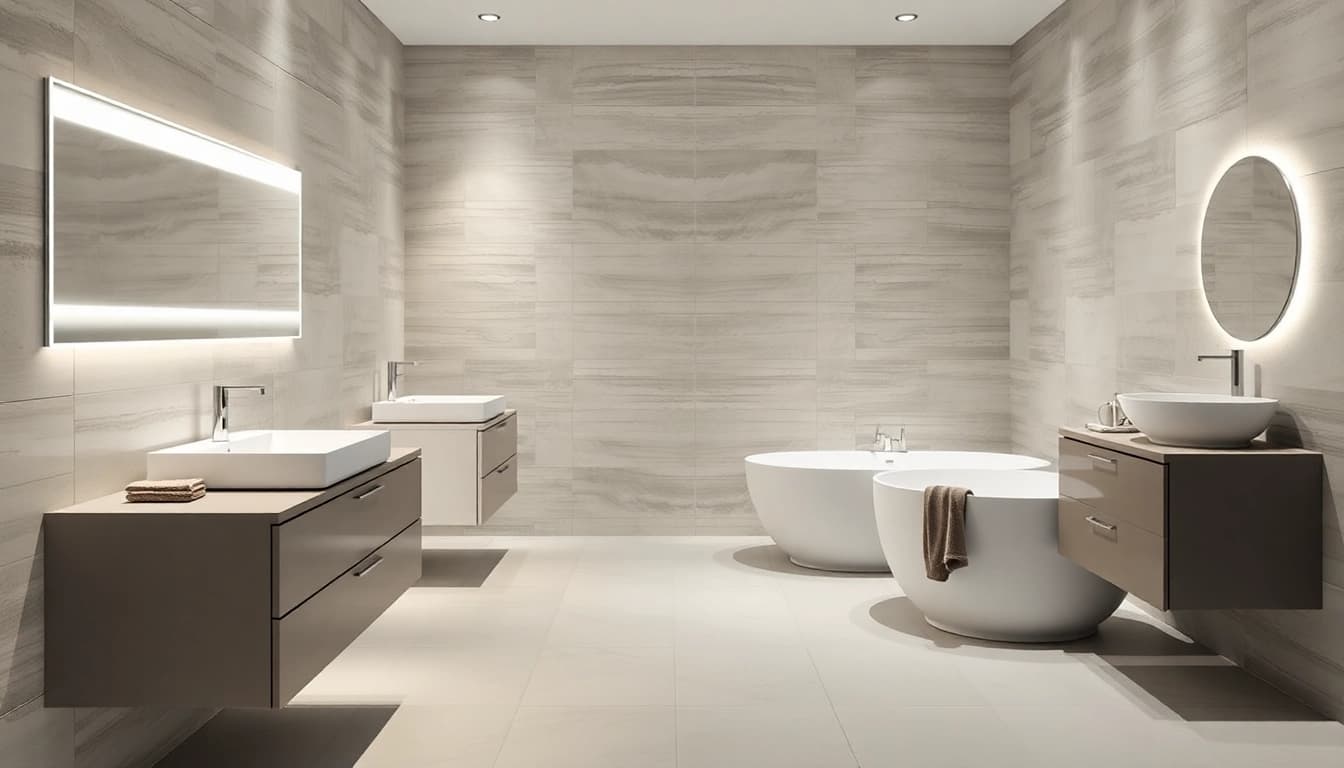 Die modernen Sanitärlösungen von sonni sanitär GmbH in einem eleganten Badezimmer-Design