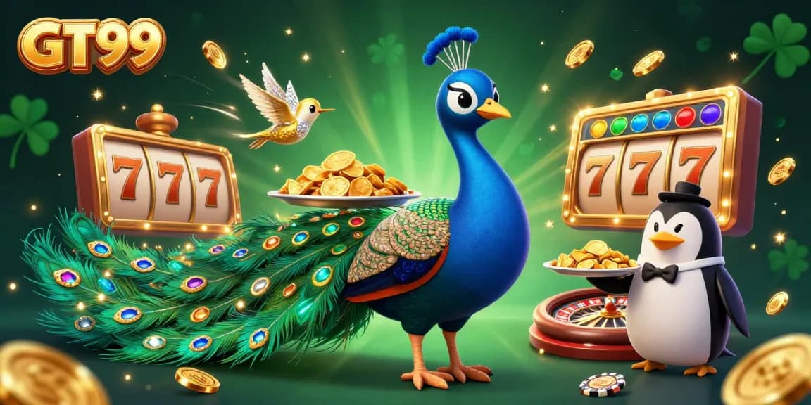 Spin the reels of GT99 and experience vibrant casino excitement with dynamic golden elements.