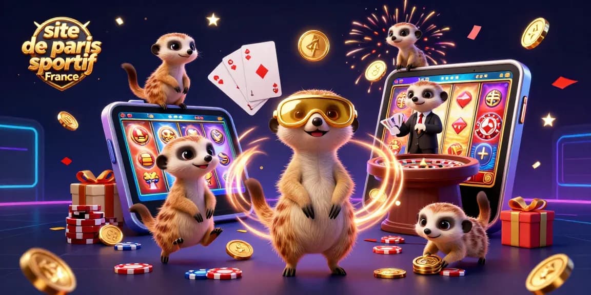 Gagnez rapidement sur le site de paris sportif France avec des animations captivantes de meerkats au casino.