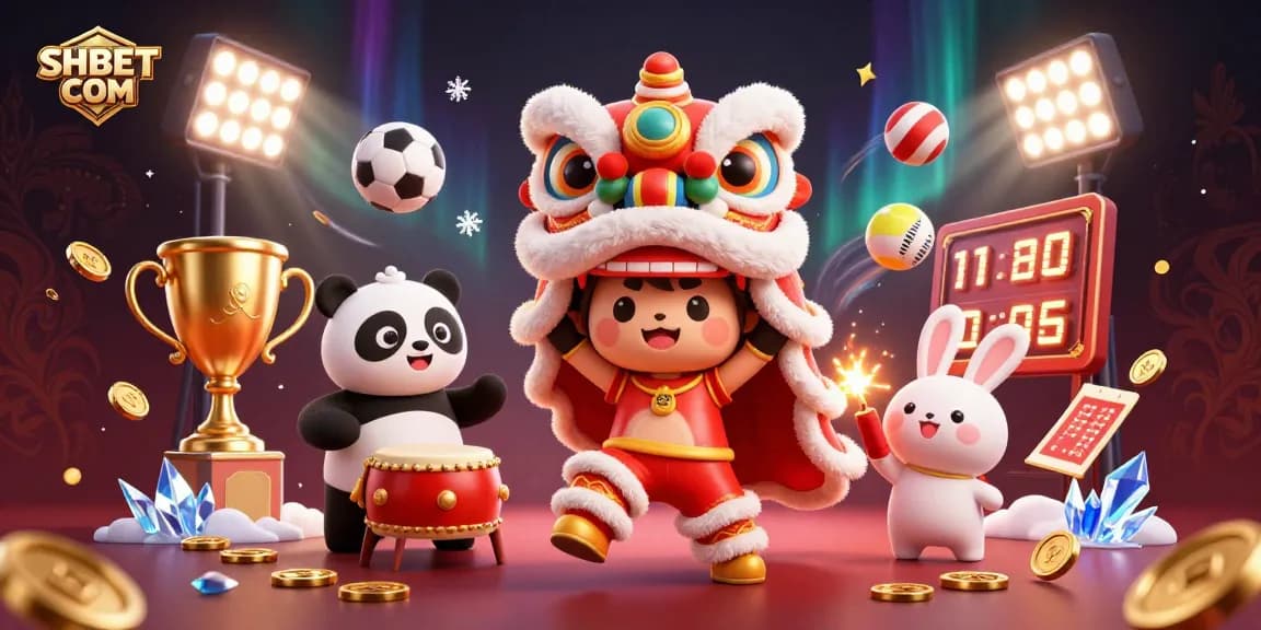 Bet on exciting luck with SHBET COM featuring dynamic games and vibrant festive characters.