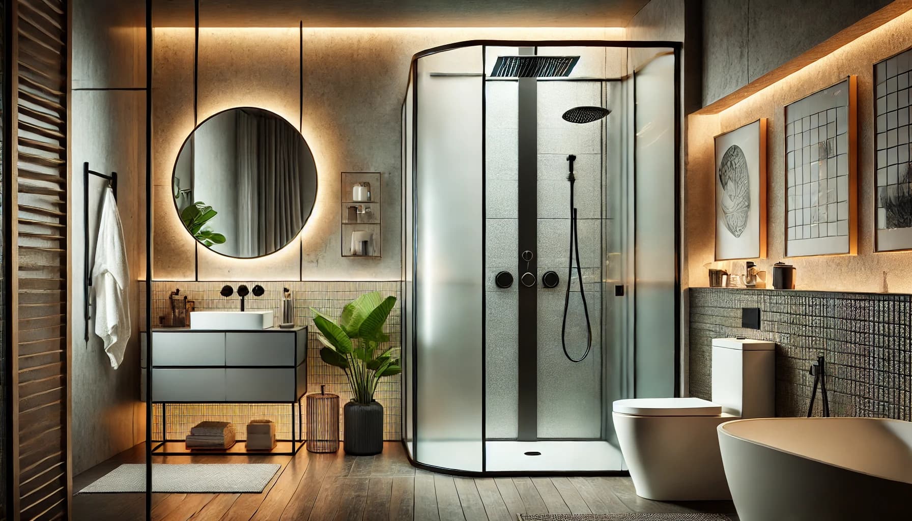 Paroi de douche à l'italienne : conseils de pro pour un espace douche fonctionnel et stylé