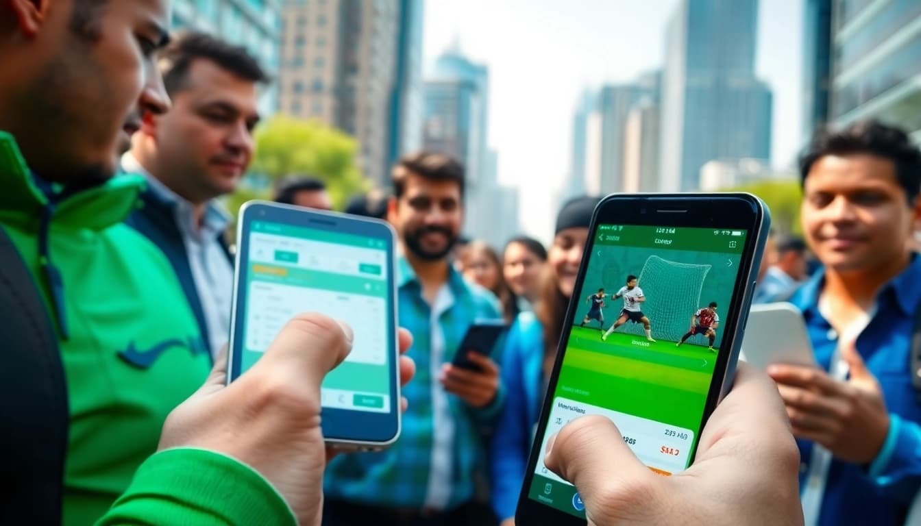 Engaging users with sports betting apps India featuring dynamic betting interfaces.