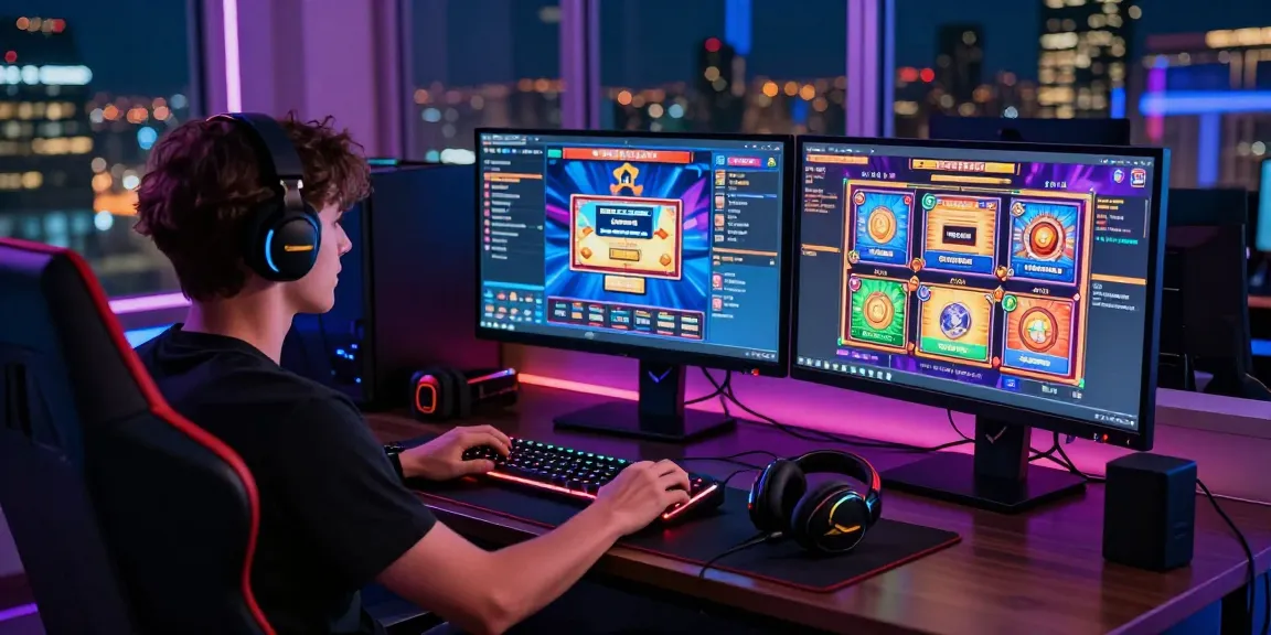 Engaging scene of a player enjoying slots that accept credit cards in a vibrant gaming setup.