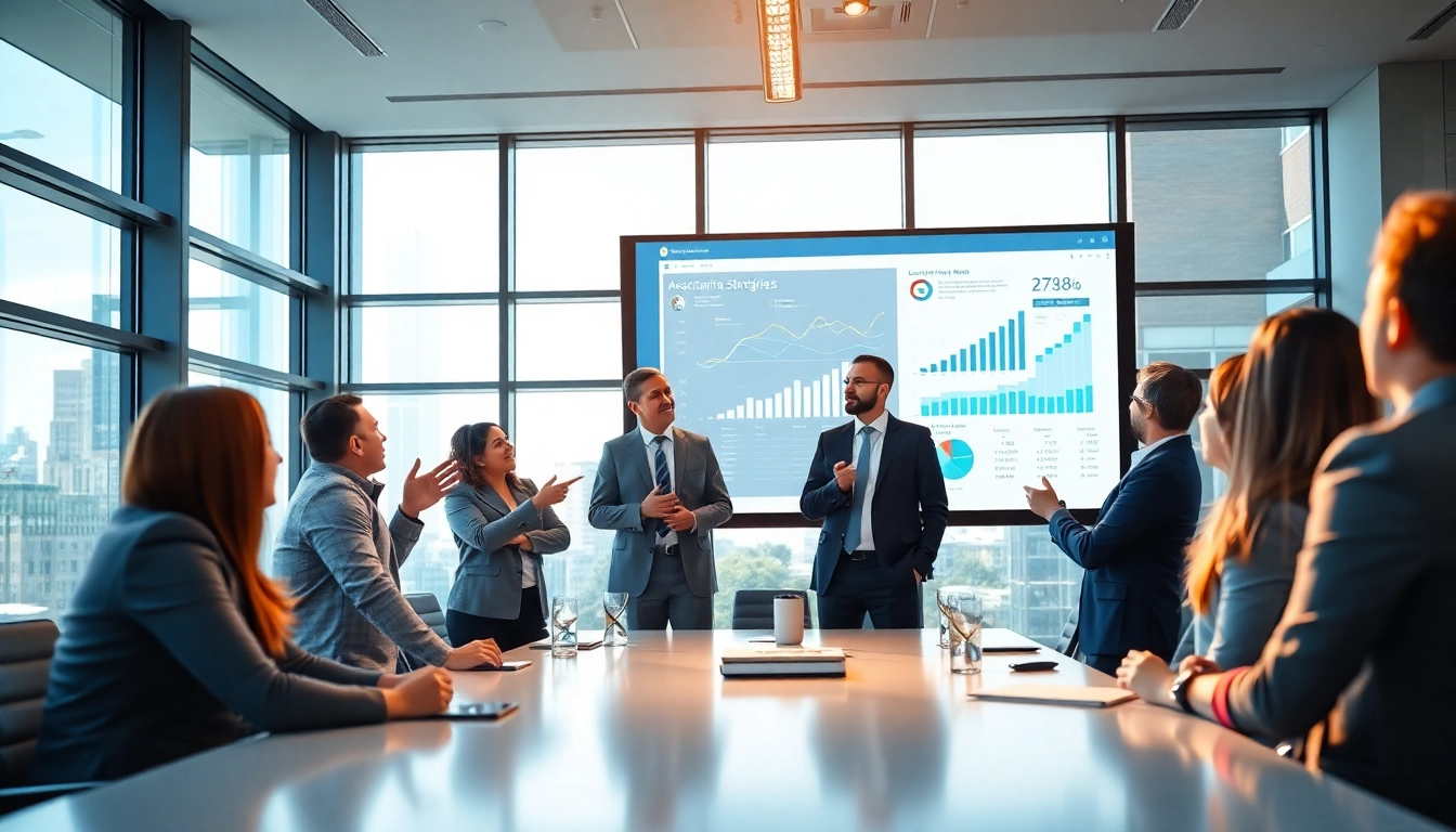 Group engaging in Acquisition Planning/Strategy Capture Management discussion in a modern meeting room.