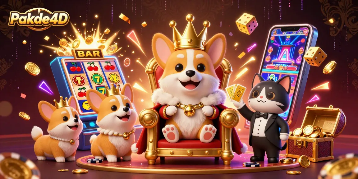 Experience jackpot thrills with Pakde4D in this vibrant digital casino scene bursting with energy.