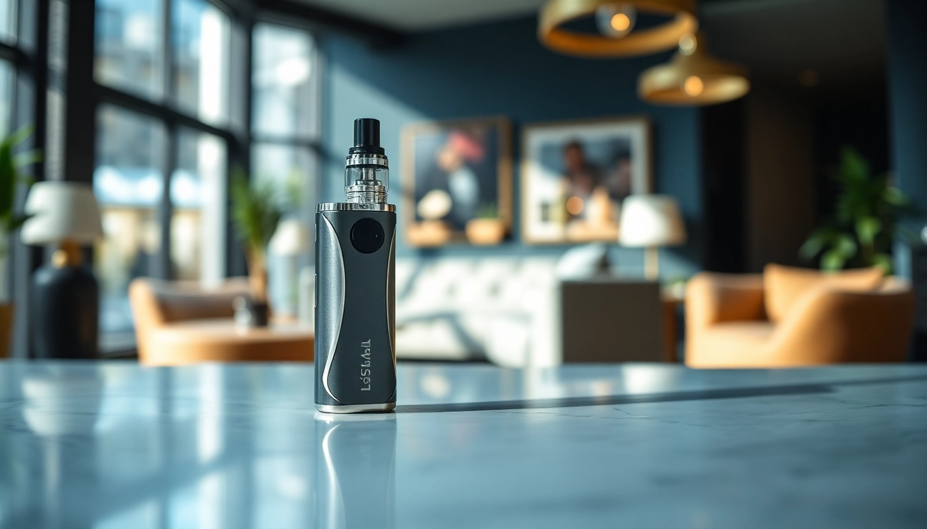 Showcasing lost mary turbo vape against a modern background, highlighting its sleek design and features.