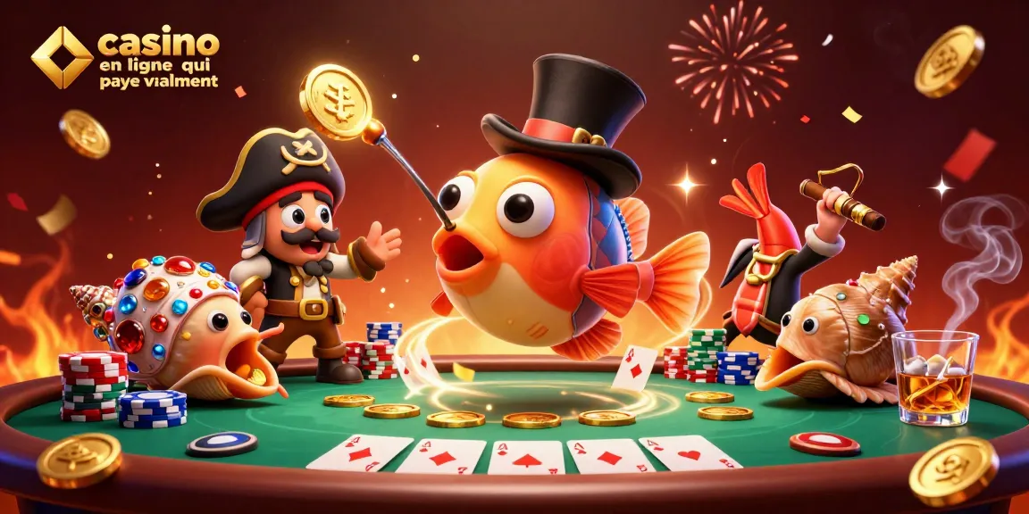 casino en ligne qui paye vraiment : explorez un monde sous-marin excitant avec des personnages animés gagnant des pièces d'or.