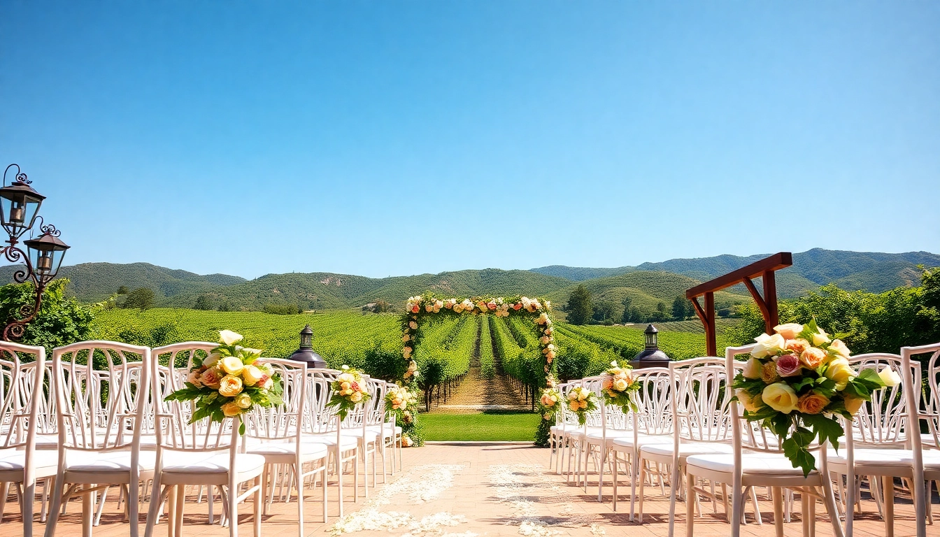 Celebrate your love at a breathtaking wedding venue California with stunning vineyard views and elegant decor.