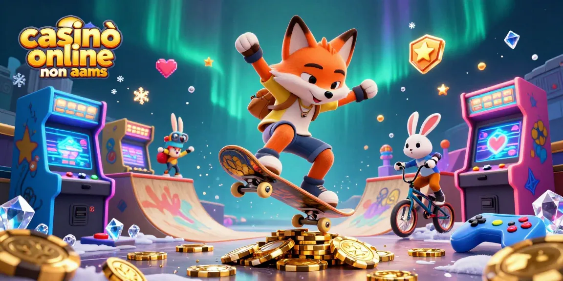 Scopri strategie vincenti nei casinò online non aams con scene vivaci e animate di avventure di gioco.