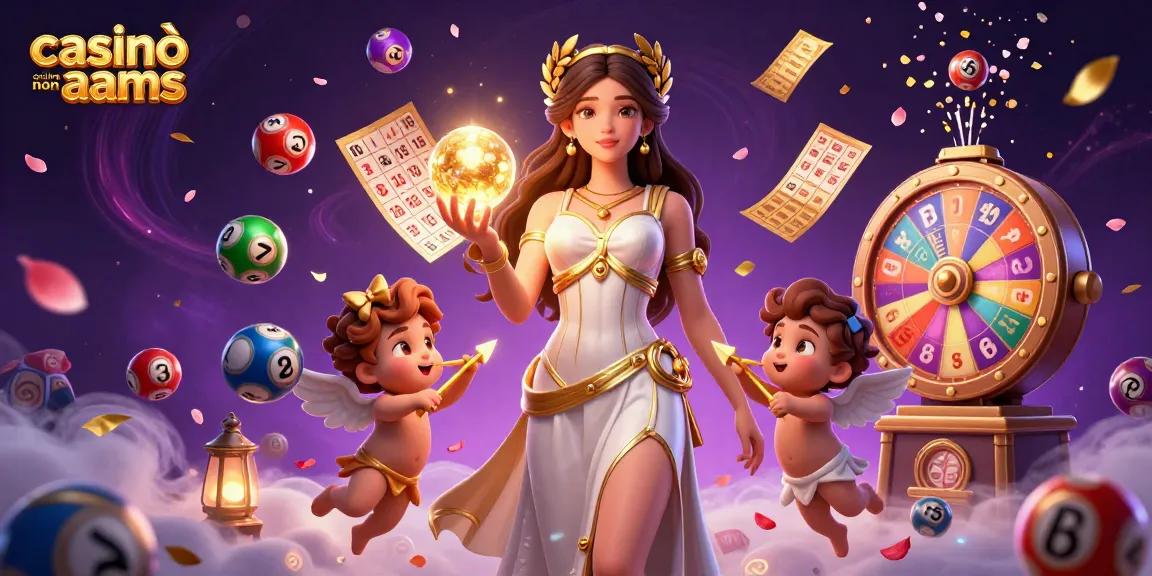 Vinci emozionanti jackpot nei casinò online non AAMS con palline della lotteria colorate e vivaci elementi di gioco.