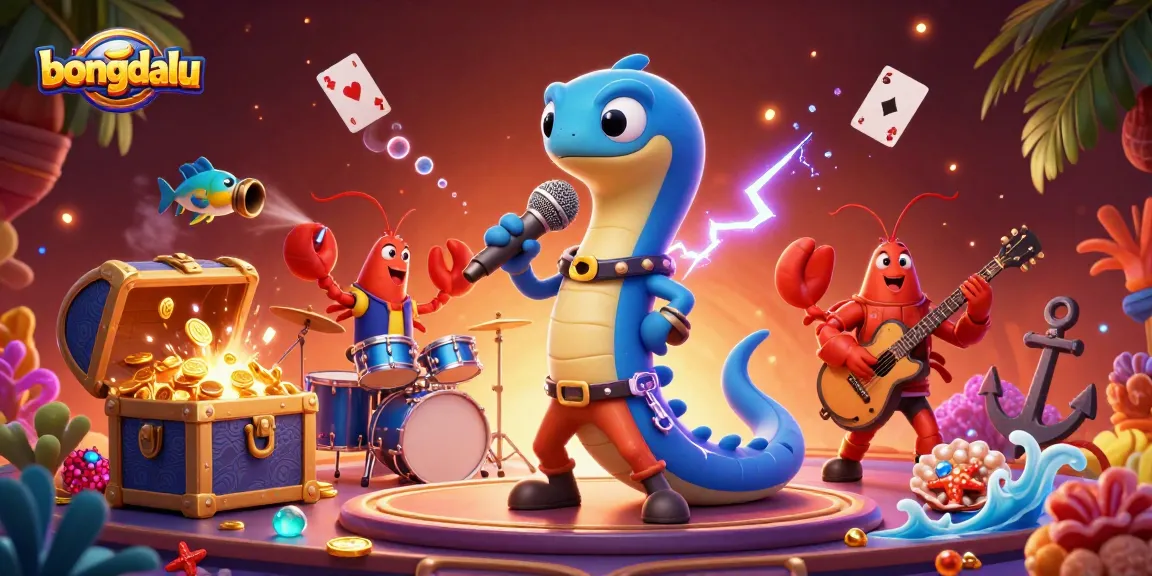 Watch bongdalu’s exciting underwater DJ performance with vibrant casino elements and treasures!