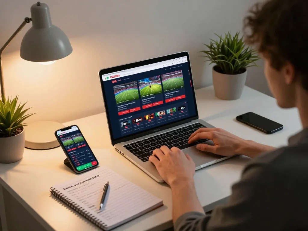 Experience engaging online gaming on UGDEWA platform with a cozy home setup