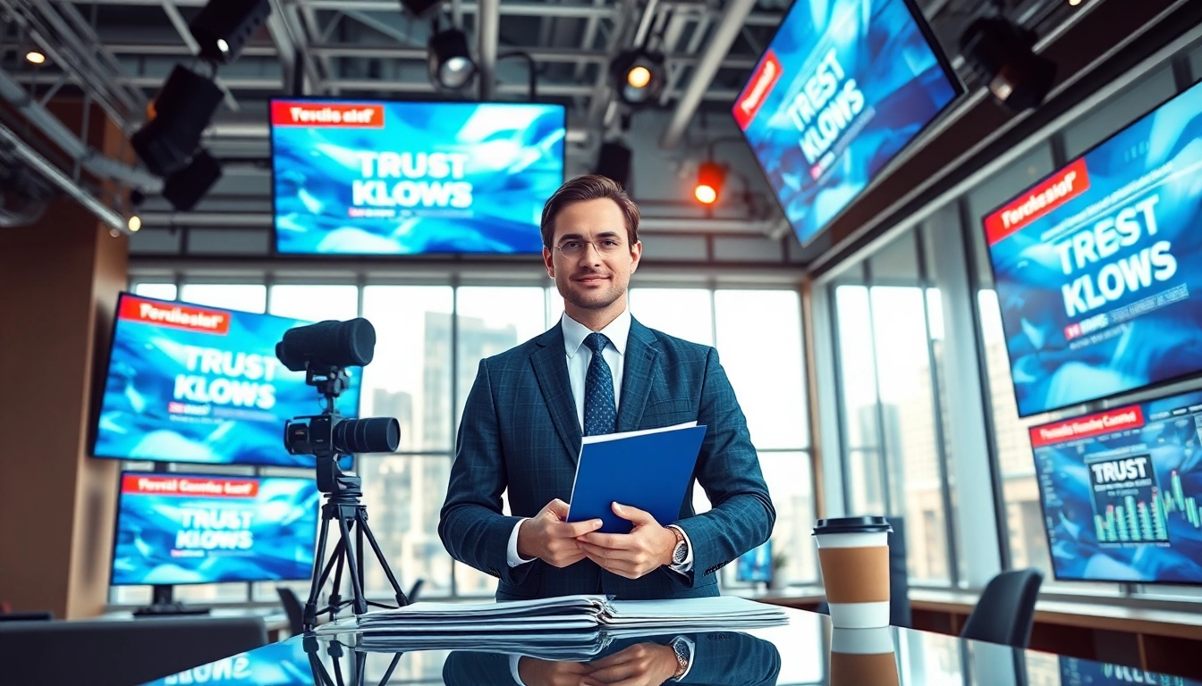 Engaging coverage of news stories in a vibrant newsroom setting.