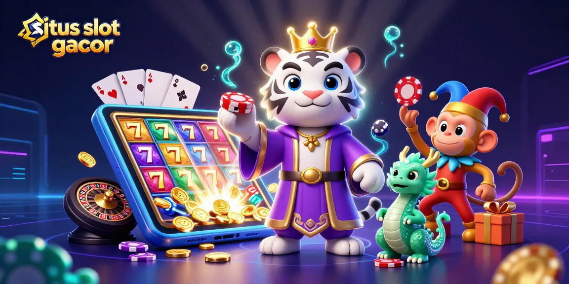 Experience the excitement of situs slot gacor with vibrant characters and dynamic casino elements.