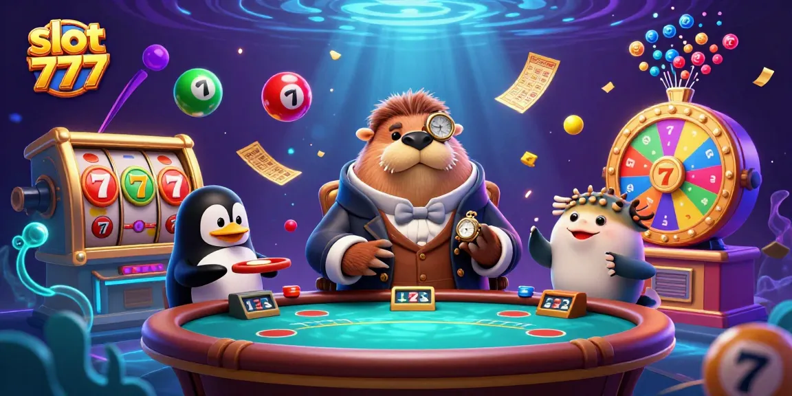 Spin thrilling slot 777 games with creative underwater casino characters and vibrant visuals.