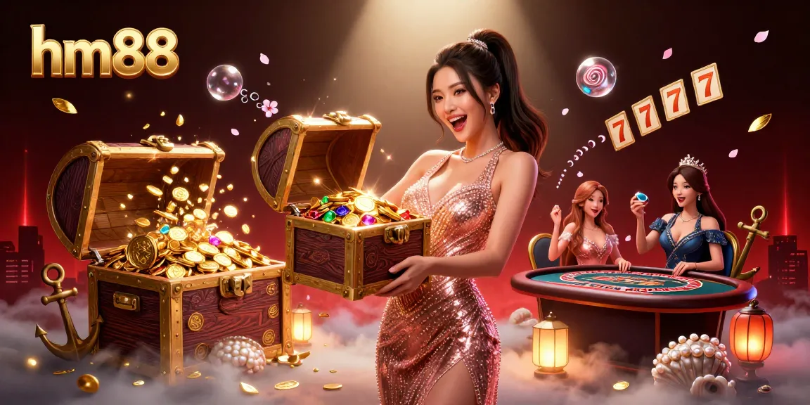 Experience thrilling games at hm88’s vibrant online casino with slots, roulette, and more in an enchanting scene.