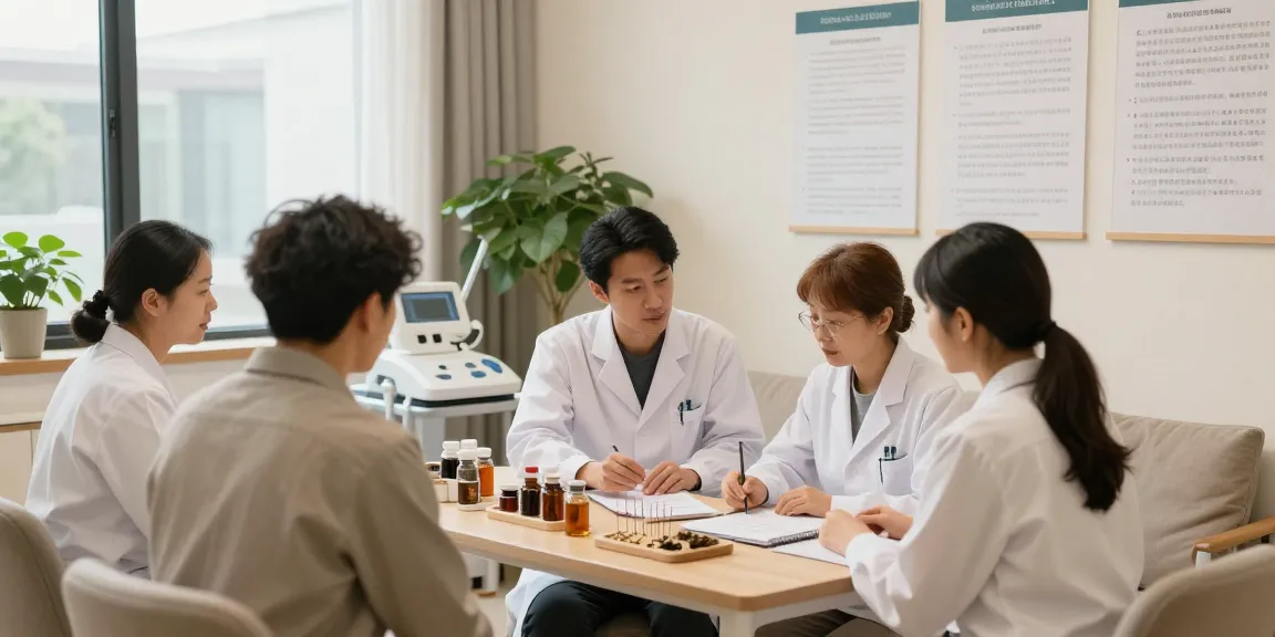 Yoonbitta Acupuncture Clinic scene showing dedicated care for patients at 수원교통사고한의원.