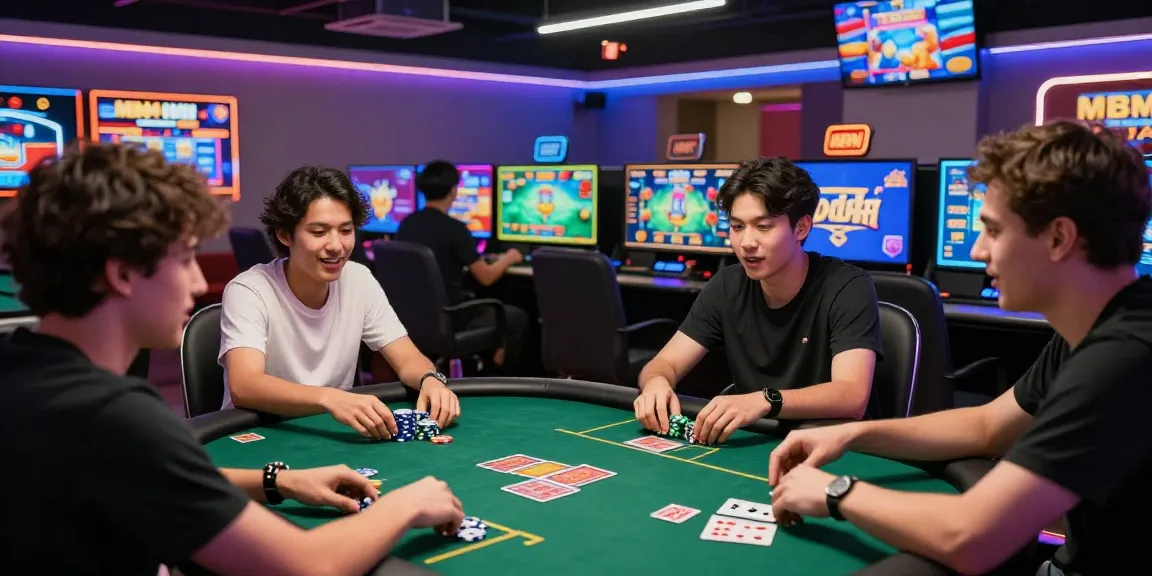 Players enjoying interactive games at MBM娛樂 online casino with vibrant atmosphere.