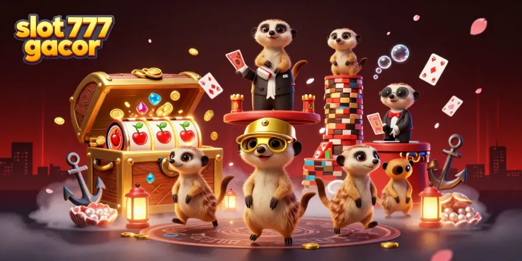 Slot 777 gacor: Meerkats beraksi di kasino yang penuh dengan harta dan permainan menarik