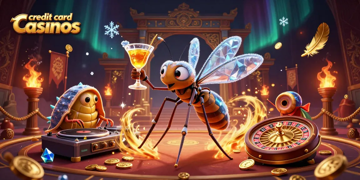 Experience exciting gaming at credit card casinos with lively characters and dynamic elements.