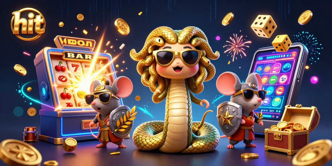 Experience the thrill of hitting jackpots at Hit club with this vibrant casino-themed illustration.
