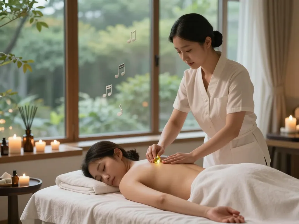 Experience 신사동마사지 in a tranquil spa setting with serene ambiance.