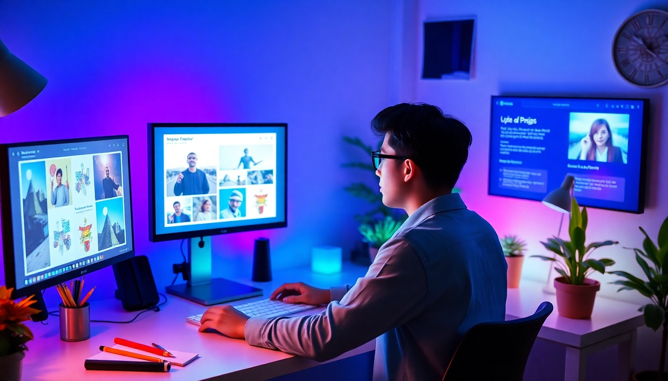 Dynamic workspace using image to prompt generator for AI art creation