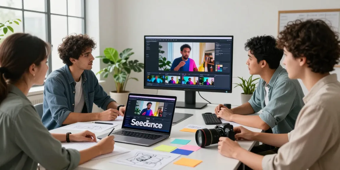 Team leveraging seedance ai in a modern creative workspace for advanced video generation.