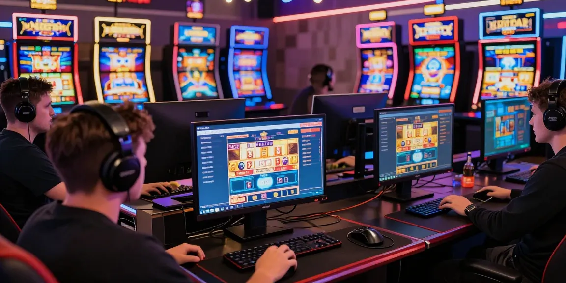 Exciting online gaming atmosphere featuring slot deposit 1000 gameplay on modern desktop setup with vibrant graphics.