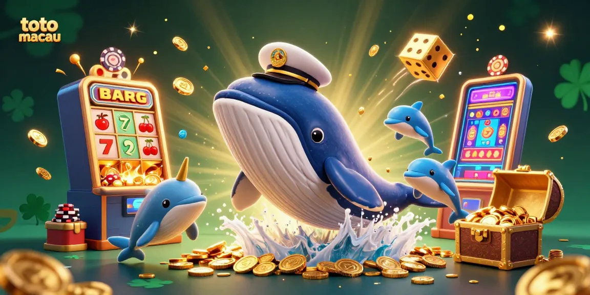 Experience the thrill of the toto macau jackpot with vibrant 3D characters and casino elements in this energetic digital scene.