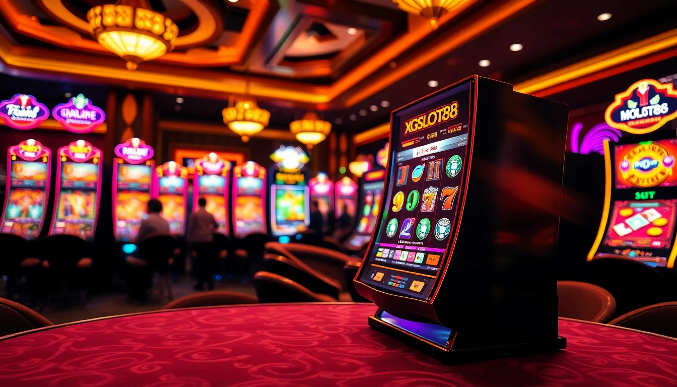 Menang besar di xgslot88 dengan slot mesin mengkilap dan suasana kasino yang mendebarkan.