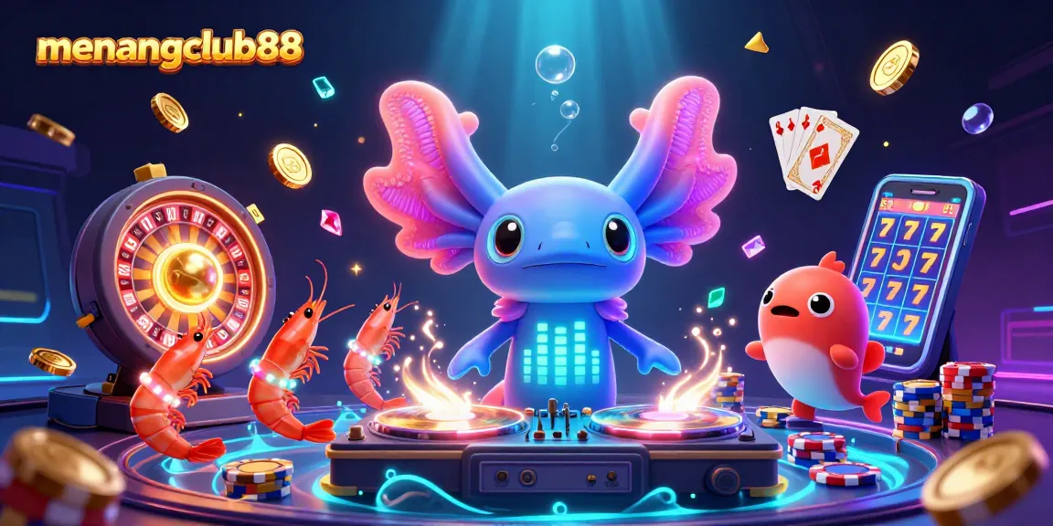 Engage in thrilling gaming visuals with menangclub88's vibrant underwater casino scene showcasing high-end graphics.