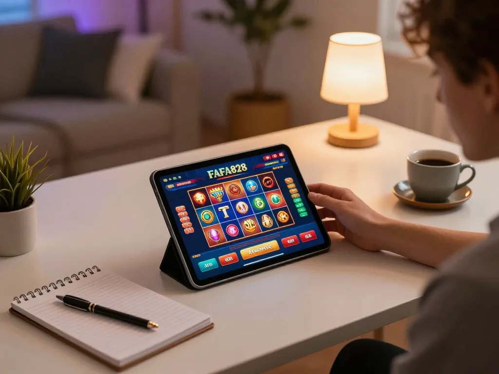 Engaging gameplay on FAFA828 showcased in a cozy online gaming environment