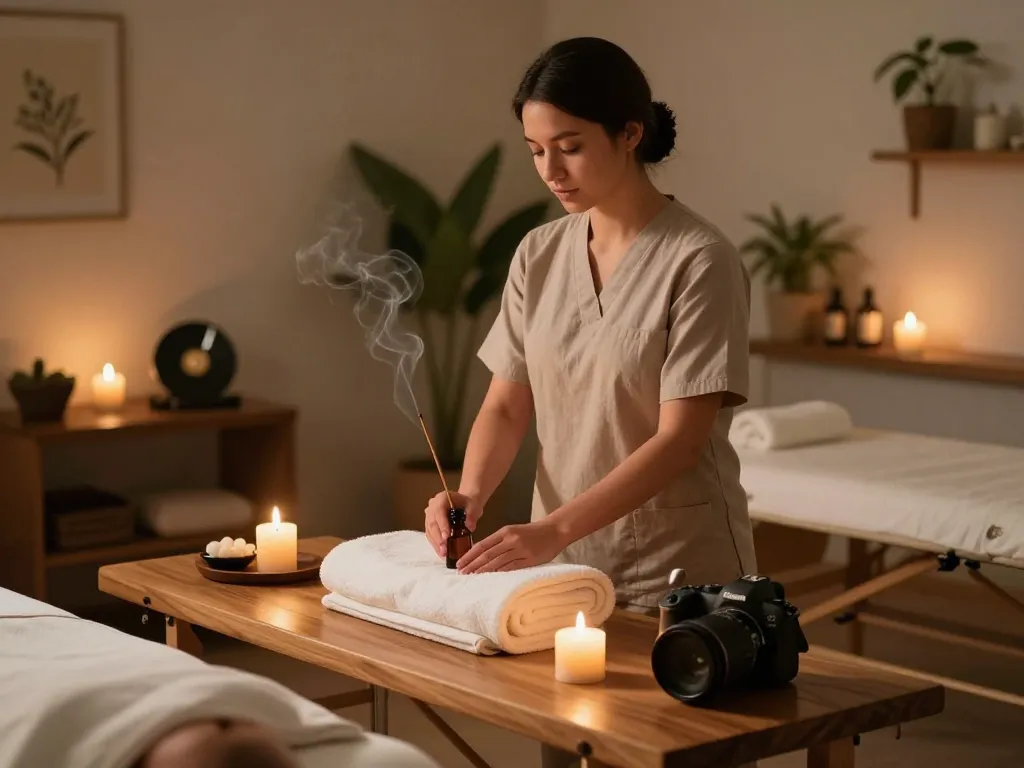 Experience rejuvenating 논현동마사지 in a tranquil therapy studio with calming ambiance and professional setup.