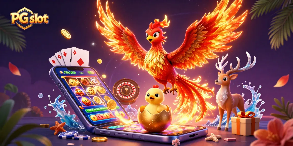 Engage with PG slot games featuring vibrant 3D phoenix, dynamic rewards, and immersive elements.
