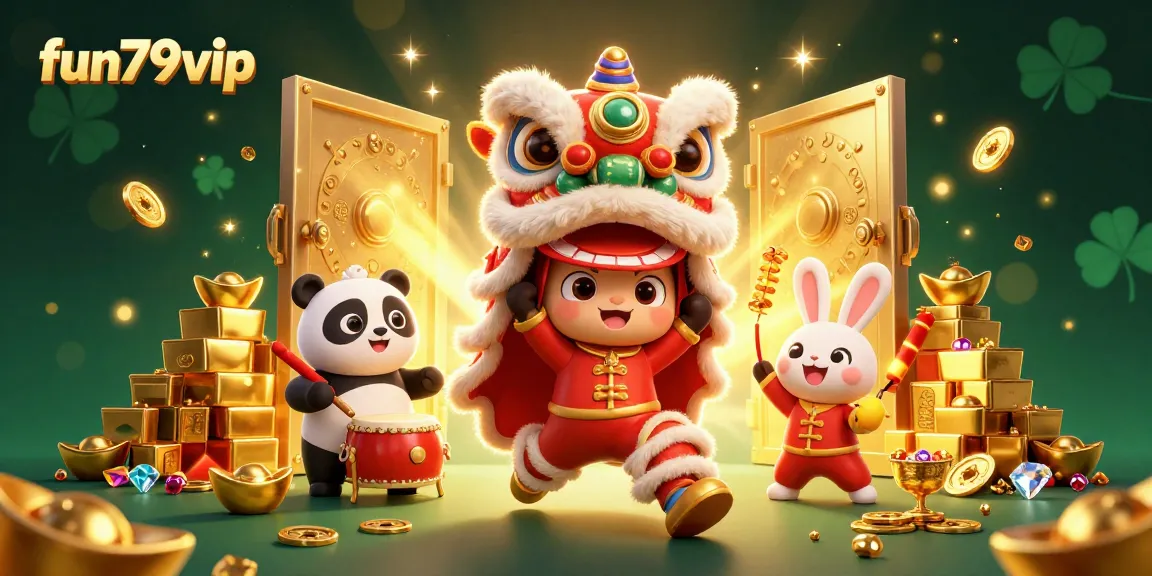 Experience the excitement of fun79vip with dynamic casino-themed characters and rich, vibrant 3D detail.