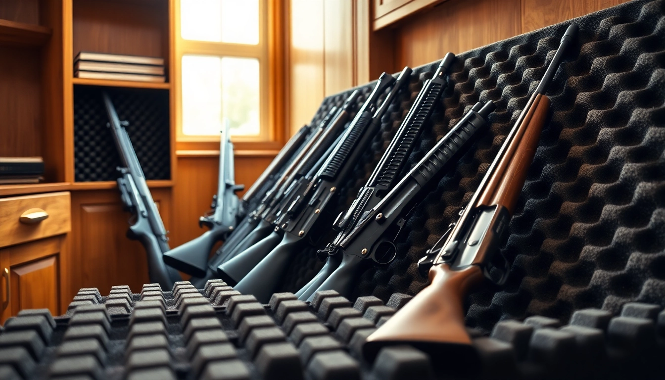 Secure foam for rifle case showcasing custom inserts for optimal firearm protection.