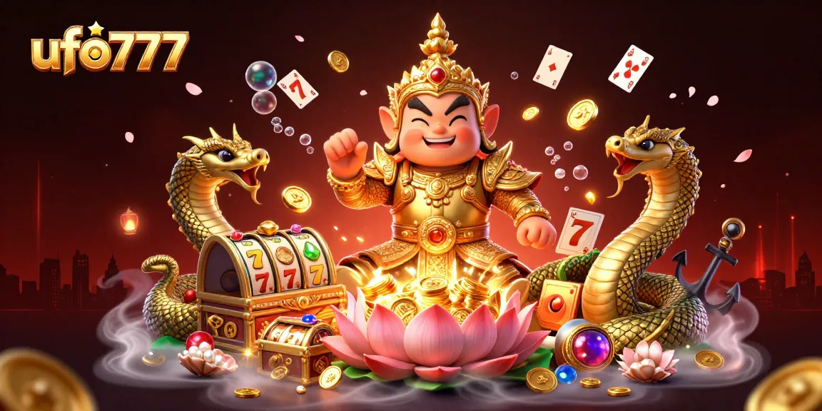 Engage with exciting ufo777 gaming vibes featuring vibrant slot reels and mystical characters.