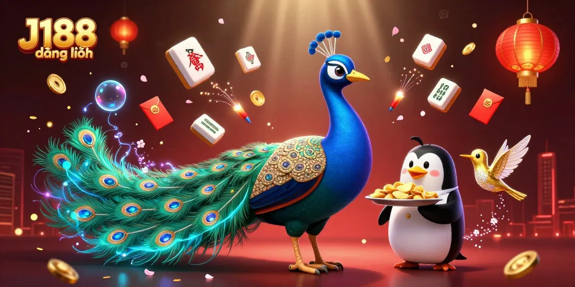 Play and win big at J188 đăng nhập, featuring vibrant casino elements and lively characters.