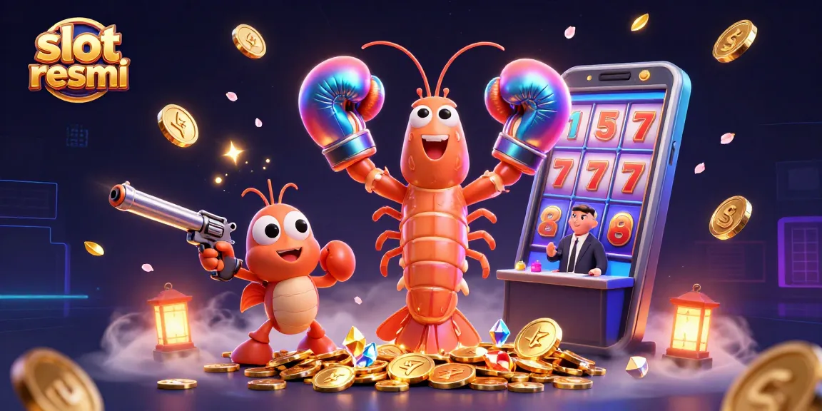 Experience thrilling wins with slot resmi as a mantis shrimp and pistol shrimp celebrate jackpot action.