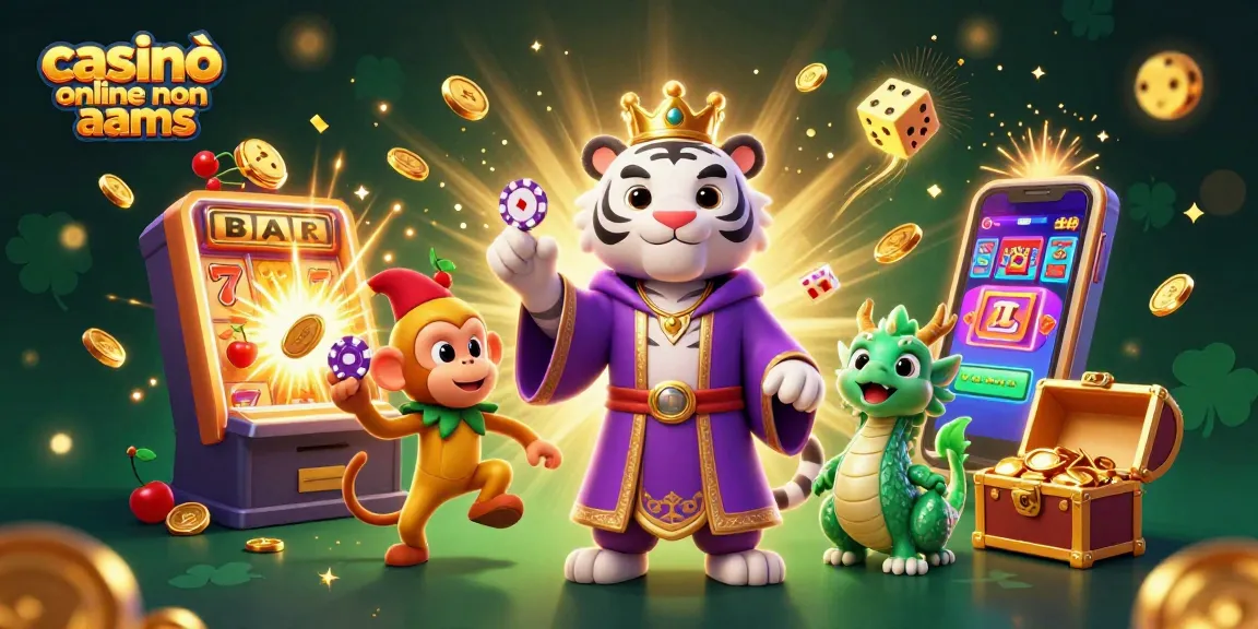 Vivi l'emozione dei casinò online non AAMS con personaggi 3D vivaci ed elementi jackpot.