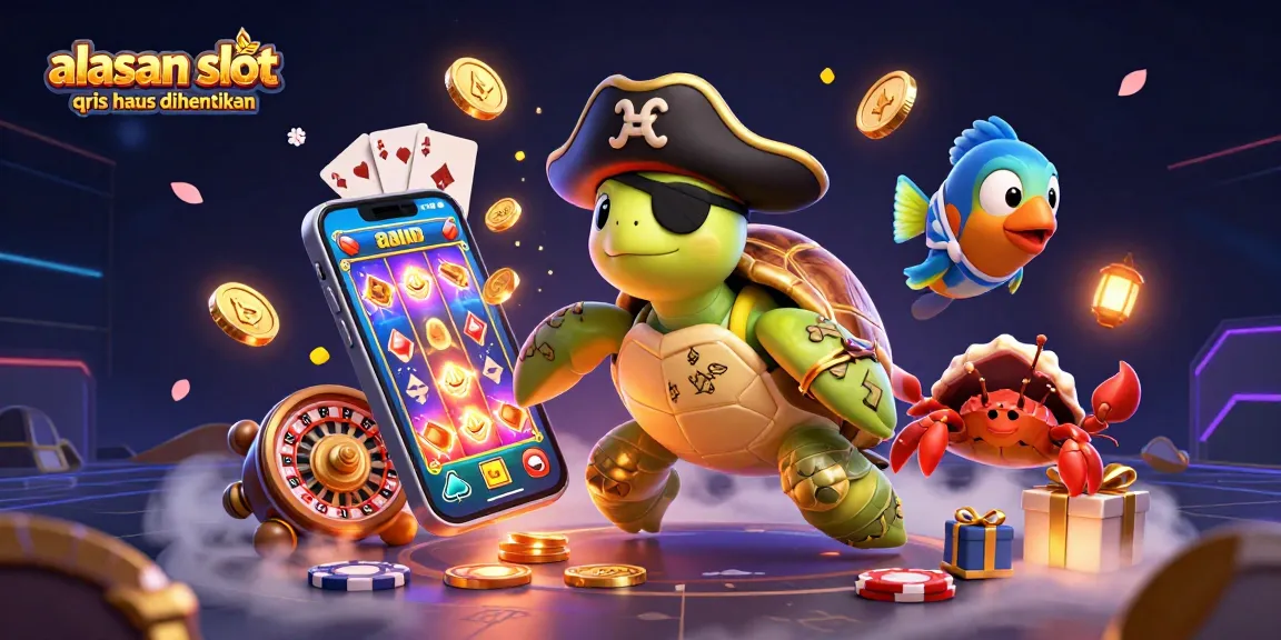 Engage with the vibrant scene illustrating why alasan slot qris harus dihentikan in online gambling, showcasing interactive elements.