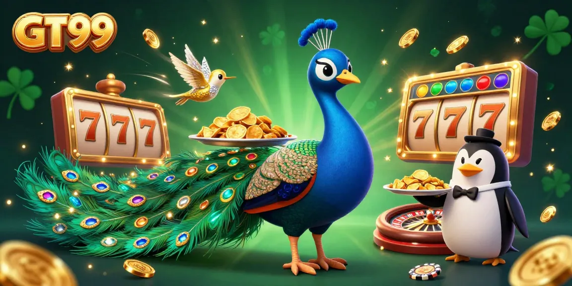 Spin the reels of GT99 and experience vibrant casino excitement with dynamic golden elements.