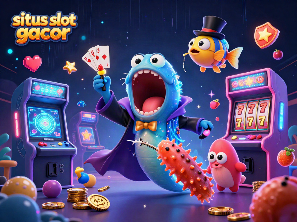 Engage with situs slot gacor through vibrant 3D illustration of a captivating underwater casino scene.