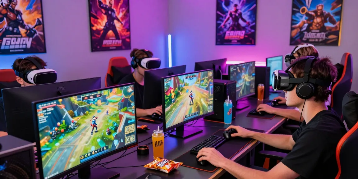 NAGA2000 gaming enthusiasts enjoying a competitive digital gaming experience in a vibrant setting.