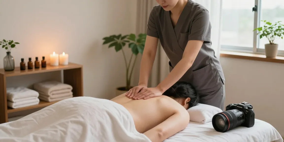 신촌출장마사지 session in a calming space with a professional therapist.