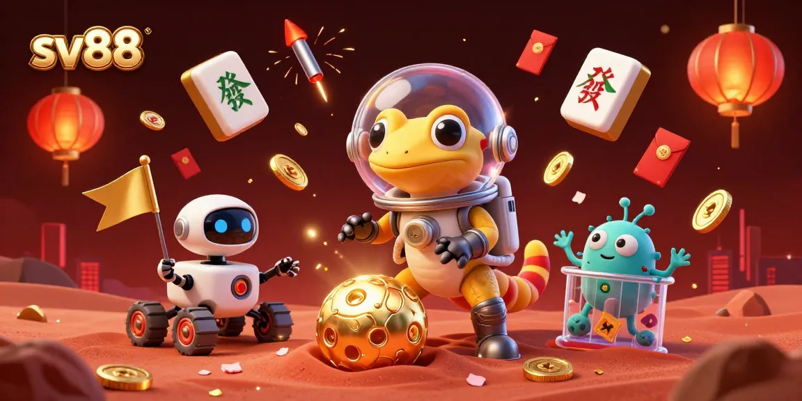 Engage with sv88's exciting gaming world, where a Martian gecko discovers a hidden casino treasure on Mars.