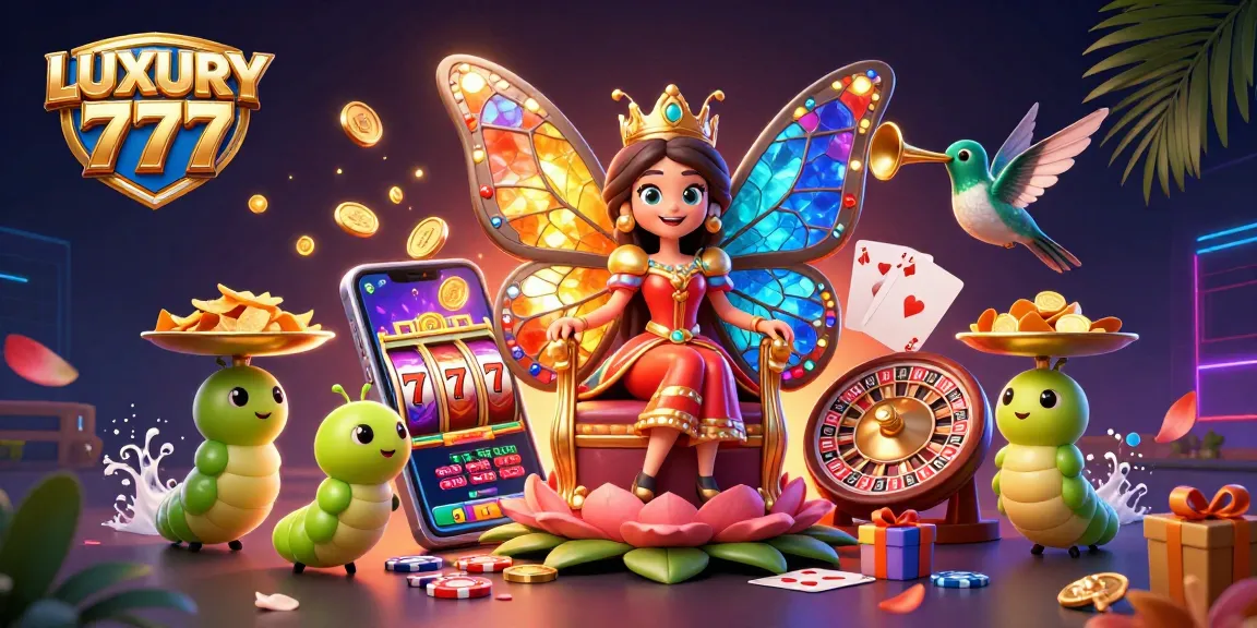 LUXURY 777: Menyemarakkan permukaan kasino dengan ratu kupu-kupu dan elemen jackpot yang anggun